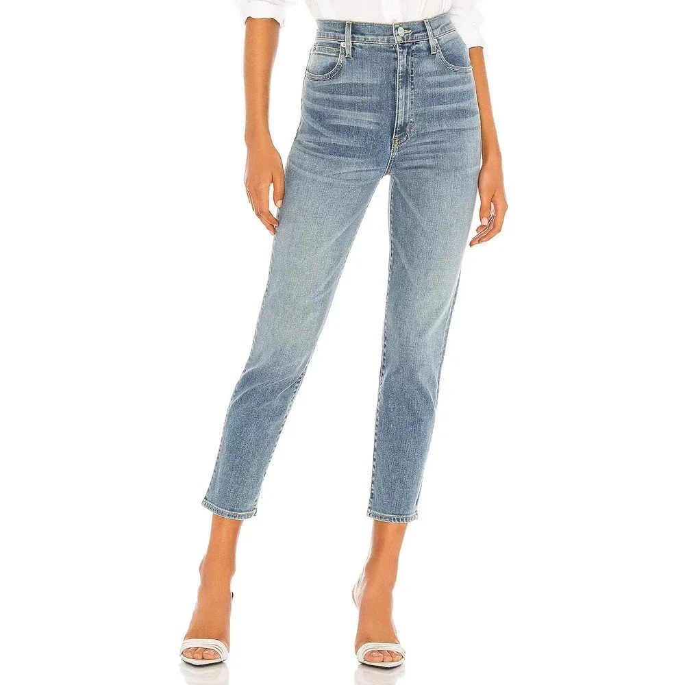 SLVRLAKE Beatnik Ankle Slim Straight Denim Jeans Blue Skies Size 25